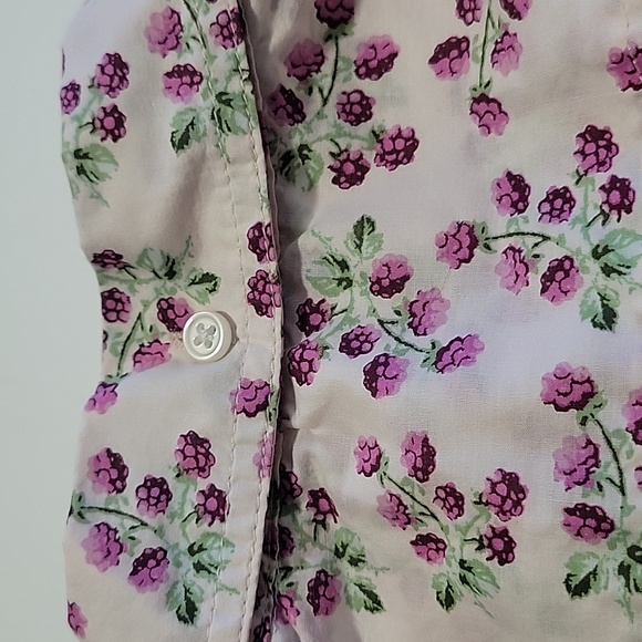 J. Crew 100% Cotton Light Pink Floral Button Down Shirt - Picture 13 of 15